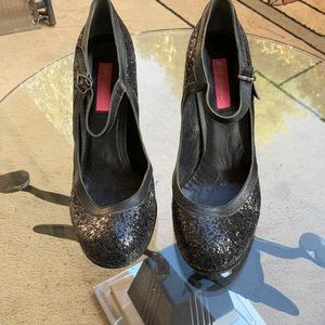 Vintage Betsey Johnson sparkle pumps